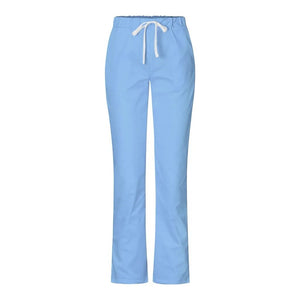 Solid Nurse Flare Leg Uniform Pant With Pocket Ladies Loose Work Scrub Bottom Clinic Spa Uniforms Trousers Pet  Carer Wear A50