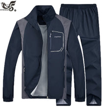 Load image into Gallery viewer, Tracksuit Men Two Piece Clothing Sets Casual Jacket+Pants 2PCS male`s Jogging Sweatsuits