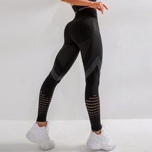 Load image into Gallery viewer, SVOKOR High Waist Fitness Leggings Women Sexy Seamless Leggings Hollow Printed Workout Pants Push Up Slim Elasticity