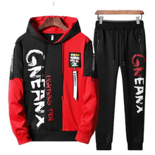 Load image into Gallery viewer, Tracksuit Sets for Men Long Sleeve Hoodie Sweatshirts Sweatpants Track Suit.Hip Hop Casual Sports Suits