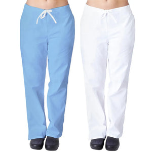 Solid Nurse Flare Leg Uniform Pant With Pocket Ladies Loose Work Scrub Bottom Clinic Spa Uniforms Trousers Pet  Carer Wear A50