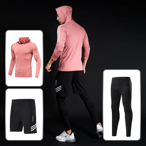 Compression Sport Suits Men Running Suit Quick Drying Fitness Running Clothes Sets Joggers