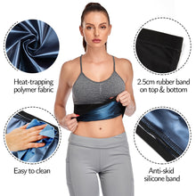Load image into Gallery viewer, Sauna Waist Trimmer Belly Wrap Workout Sport Sweat Band Abdominal Trainer Weight Loss Body Shaper Tummy Control Slimming Belt