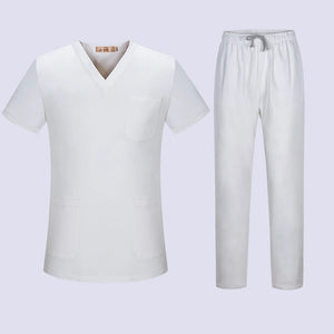 Niaahinn High Quality Spa Uniforms Unisex V-Neck Work Clothes Pet Grooming Institutions Set Beauty Salon Clothes Scrubs Clothes