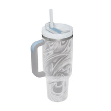 Load image into Gallery viewer, Custom 40 oz Tumbler with Handle Lid Straw 40oz Stainless Steel Vacuum Cups Travel Car Mug Large Capacity Water Bottle 1Liter
