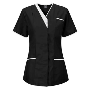 8 Color Beauty Salon Uniform Breathable Nurse Uniform Medical Accessories Fashion Patchwork Blouse Scrubs