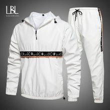 Load image into Gallery viewer, Man&#39;s Two Piece Set Sweatsuit Hooded Sweatshirts And Hip Hop Harlan Pants