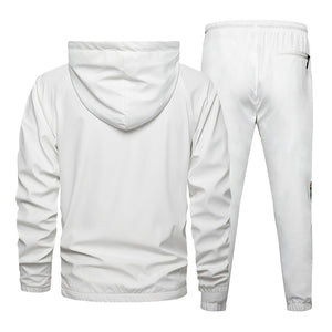 Man's Two Piece Set Sweatsuit Hooded Sweatshirts And Hip Hop Harlan Pants