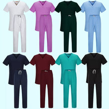 Load image into Gallery viewer, Niaahinn High Quality Spa Uniforms Unisex V-Neck Work Clothes Pet Grooming Institutions Set Beauty Salon Clothes Scrubs Clothes