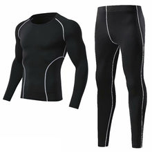 Load image into Gallery viewer, 3pcs / Set Workout Male Sport Suit Gym Compression Clothes Fitness Running Jogging Sport Wear Exercise Workout Tights