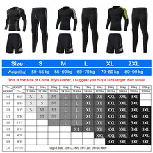 Load image into Gallery viewer, 3pcs / Set Workout Male Sport Suit Gym Compression Clothes Fitness Running Jogging Sport Wear Exercise Workout Tights