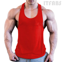 Load image into Gallery viewer, Mens Bodybuilding Stringer Tank Top Y-Back Gym Workout Sports Vest Shirt Clothes