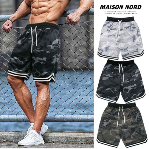 2020 Gyms Men camouflage Compression Fitness Shorts Men Bodybuilding Causal Shorts Male Summer Quick Dry Beach Short Homme