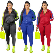 Load image into Gallery viewer, 2022 Plus Size S-4XL 2 Piece Set Women Fall Clothes Sweatsuit Joggers Outfit Zip Top Sweatpants Tracksuit Wholesale Dropshipping