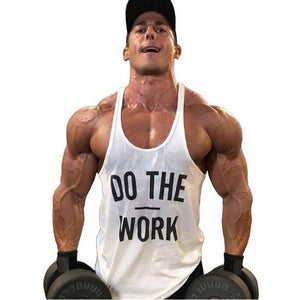 Bodybuilding Hoodie  Men Tank Top Undershirt DO THE WORK