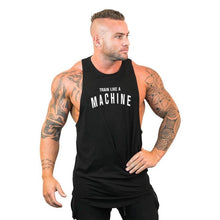 Load image into Gallery viewer, Mens Gym Tank Top Bodybuilding Sleeveless Shirt Cotton Print Muscle Vest