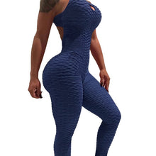Load image into Gallery viewer, Sexy Halter Women Tracksuit Jumpsuit High Waist Play Suit Slim Sport Backless Top Running Sportswear Pants Push up Jumpsuit