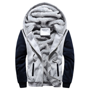 Bomber Jacket Men 2018 New Brand Winter Thick Warm Fleece Zipper Coat  European Hoodies