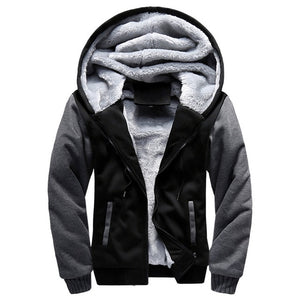 Bomber Jacket Men 2018 New Brand Winter Thick Warm Fleece Zipper Coat  European Hoodies