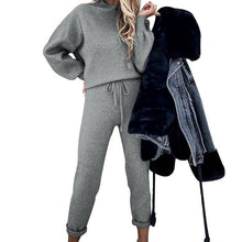 Load image into Gallery viewer, New  Women Autumn Winter Pullover Hoodie + Long Pants Sports Suit Female Sweatshirt Sportswear Suit Tracksuit 2 Piece Set