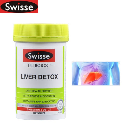 Swisse Liver Detox Turmeric Supplements Tablet Detoxification Indigestion Bloating Cramping Abdominal Pain Relief