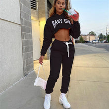 Load image into Gallery viewer, hirigin 2020 Autumn Winter Tracksuit Sweatshirts Tops and Pants Two Piece Women Trousers Casual Sportwear Matching Set