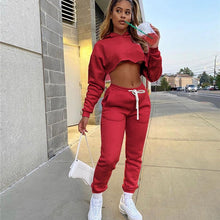 Load image into Gallery viewer, hirigin 2020 Autumn Winter Tracksuit Sweatshirts Tops and Pants Two Piece Women Trousers Casual Sportwear Matching Set
