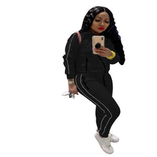 Load image into Gallery viewer, Sweatsuit Women Two Piece Set Winter Clothes Sports Suit Zip Top Sweatpants Jogging Outfit Matching Set.