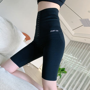High waist tights ninth women yoga pants Fitness gym workout seamless sports leggings Black running activewear