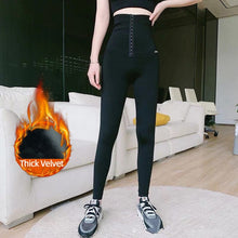 Load image into Gallery viewer, High waist tights ninth women yoga pants Fitness gym workout seamless sports leggings Black running activewear
