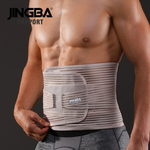 JINGBA SUPPORT Orthopedic Corset Back Support Belt Men Back Brace Belt Fajas Lumbares Ortopedicas Protection Spine Support Belt