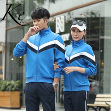 Load image into Gallery viewer, 2021 Couples sport set suit man woman casual men women  jacket suit jogging running two piece suit green blue red black