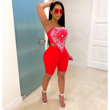 Load image into Gallery viewer, 2021 Graphic Bandana  2 Piece Tracksuit Set Women Printed Casual Sport Cute Sexy Club Outfits for Women Matching Sets Top Sets