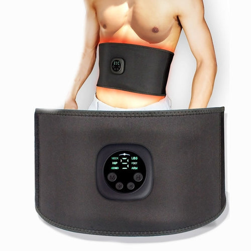 EMS Electric Abdominal Body Slimming Belt Waist Band Smart Abdomen Muscle Stimulator Abs Trainer Fitness Lose Weight Fat Burn