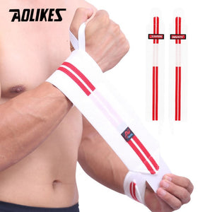 AOLIKES 1 Pair Wristband Wrist Support Weight Lifting Gym Training Wrist Support Brace Straps Wraps Crossfit Powerlifting