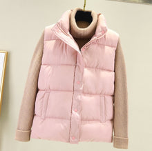 Load image into Gallery viewer, Women Winter Warm Cotton Padded Puffer Vests Sleeveless Parkas Jacket