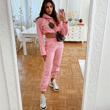 Load image into Gallery viewer, Womens 2 Piece Sets Sportswear 2021 New Zipper Tracksuit Women Tracksuit Two Piece Set Casual Sport Suit Lounge Wear Tracksuit