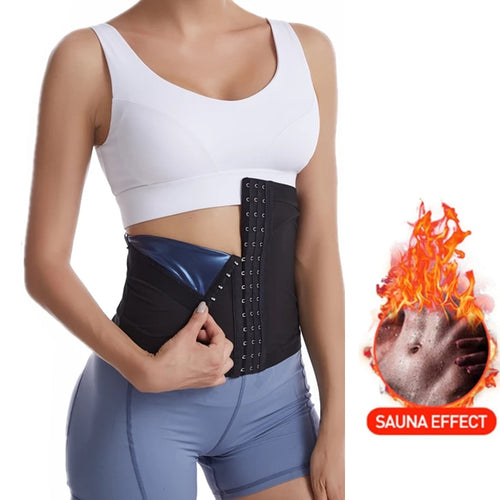 Plus Size Men And Women Waist Trainer Sweat With 3 Hooks Tummy Slimming Belt Body Shaper Loss Weight Waist Belt Corset Sweat