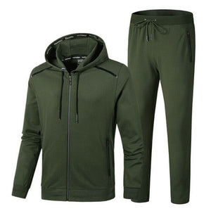 Men Casual 2 Piece Sport Tracksuit Pants Hoodie Jacket Activewear Oversize Set