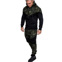 Load image into Gallery viewer, 2021 New Style Mens Fashion Athletic Tracksuit Sets Full Zip Gradient Jogging Sweatsuits Activewear Top M-3XL