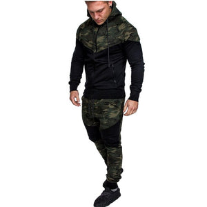 2021 New Style Mens Fashion Athletic Tracksuit Sets Full Zip Gradient Jogging Sweatsuits Activewear Top M-3XL