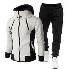 Load image into Gallery viewer, New Men&amp; Fashion Zipper Jogging Suits Hoodie + Pants Tracksuits Running Clothes Set