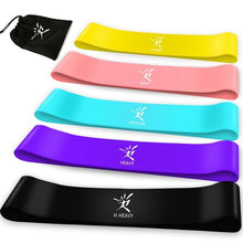 Load image into Gallery viewer, 5PCs/Set Resistance Bands Latex Elastic Band Strength Training