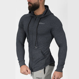 Men Cotton Sweatshirt  Hoodies Casual Fashion Jacket Zipper Sportswear